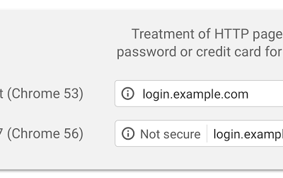 Google Chrome будет помечать HTTP-сайты как небезопасные